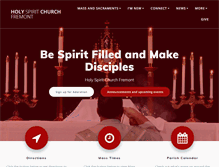 Tablet Screenshot of holyspiritfremont.org